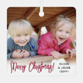 Jedes Text-2-Foto Modernes, gepinseltes Skript mit Ornament Aus Metall (Vorderseite)