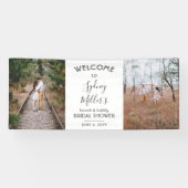 Jedes Thema Brautparty Elegante 2 Foto Willkommen Banner (Horizontal)