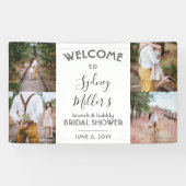 Jedes Thema Brautparty Elegante 4 Foto Willkommen Banner (Horizontal)