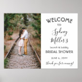 Jedes Thema Brautparty Willkommen Elegantes Foto Poster (Vorne)