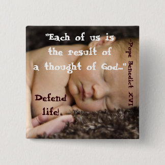 Jedes von uns ist das Ergebnis eines Gedankens des Button