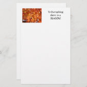 JEDES, WAS EIN SAISON Stationery Herbst hinterläss Briefpapier (Vorne/Hinten)