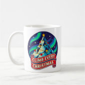 Jedes Weihnachtsgebirgsdesign klettern Kaffeetasse (Links)