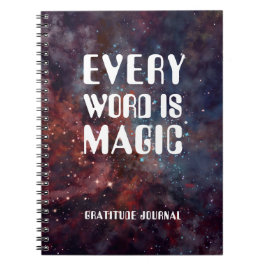 jedes Wort ist magische Dankbarkeit Notizblock