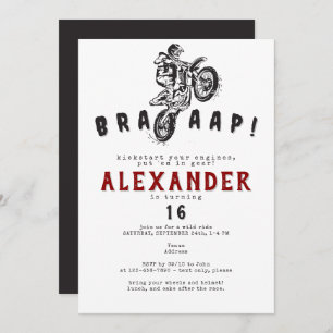 Jedes zeitliche Motocross Dirt Bike Supercross Geb Einladung