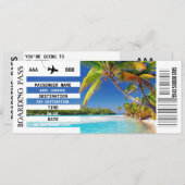 JEDES Ziel DIY Foto Boarding passieren Reise Einladung (Vorne/Hinten)