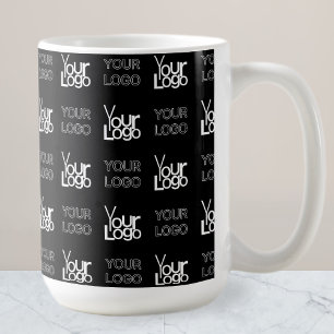 Jedes zweite Logo oder wiederholendes Bildmuster Kaffeetasse