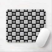 Jedes zweite Logo oder wiederholendes Bildmuster Mousepad (Mit Mouse)