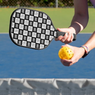 Jedes zweite Logo oder wiederholendes Bildmuster Pickleball Schläger