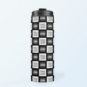 Jedes zweite Logo oder wiederholendes Bildmuster Thermosbecher