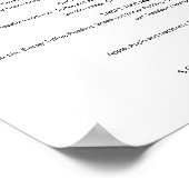 JEDLEIGE Liebe zum ersten Bite Dessert Sign Poster (Ecke)