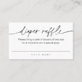 JEDLEIGE WEITER-Raffelkarte Visitenkarte (Vorderseite)