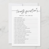 JEDLEIGH 20 Fragen zum Bride Game Einladung (Vorderseite)