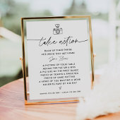 JEDLEIGH Action Wedding I Spy Sign Poster