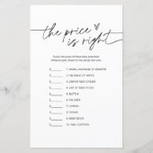 JEDLEIGH Raten Sie das Price Baby Shower Game (Vorderseite)