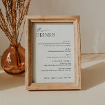 JEDLEIGH Wedding Drink Menu 12x18 Card Einladung<br><div class="desc">Everleigh Collection - eine atemberaubende und minimalistische Kollektion mit einem modernen Kalligraphie-Schriftart, der elegant und stilvoll zugleich ist. Diese Kollektion bietet ein zeitloses und elegantes Design, das perfekt für jede Veranstaltung geeignet ist, von Hochzeiten bis hin zu Babyduschen und allem dazwischen. Genießen Sie die Eleganz und Eleganz der Everleigh Collection...</div>