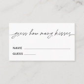 JEDLEIGING Guess Wie viele Kisses Game Ticket (Vorderseite)