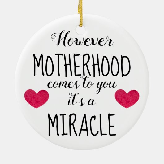 Jedoch kommt Mutterschaft zu Ihnen, Keramik Ornament (Hinten)