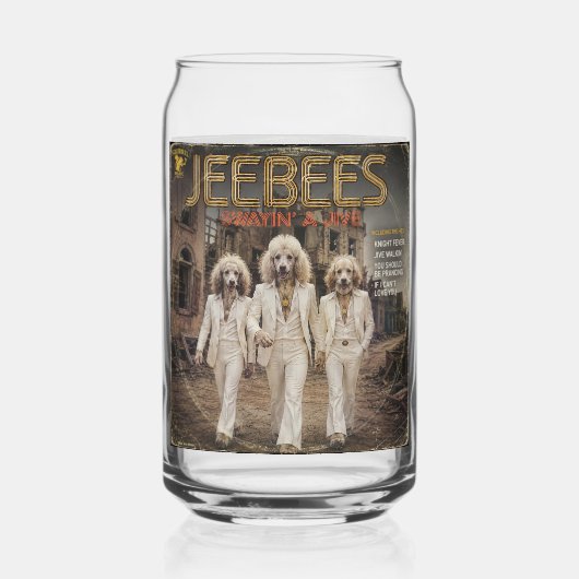 Jeebees Album: eine Parodie Dosenglas (Vorderseite)