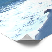 Jeep abgeschiedene Fußspuren Strand View Poster Ar (Ecke)