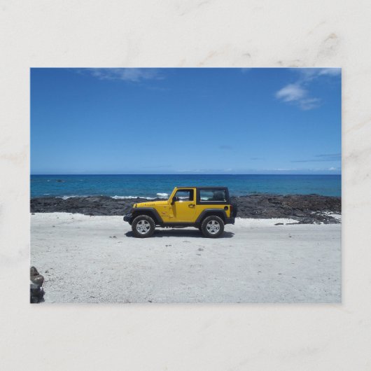 Jeep-Adventure in Hawaii Postkarte (Vorderseite)