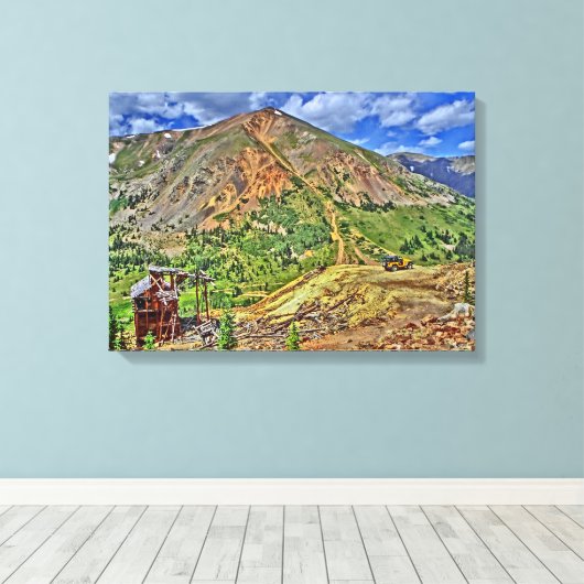 Jeep Colorado Bergmine Leinwand (Insitu (Holzboden))