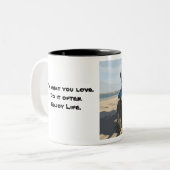 Jeep.Enjoy.Life Zweifarbige Tasse (Vorderseite Links)
