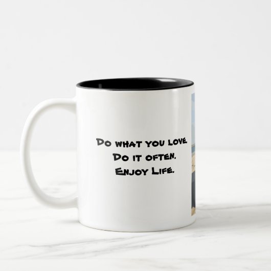 Jeep.Enjoy.Life Zweifarbige Tasse (Links)