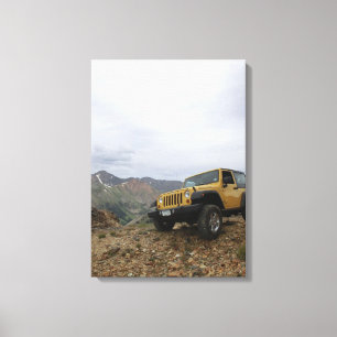 Jeep-Gelbe Trubicon-Leinwand Leinwanddruck