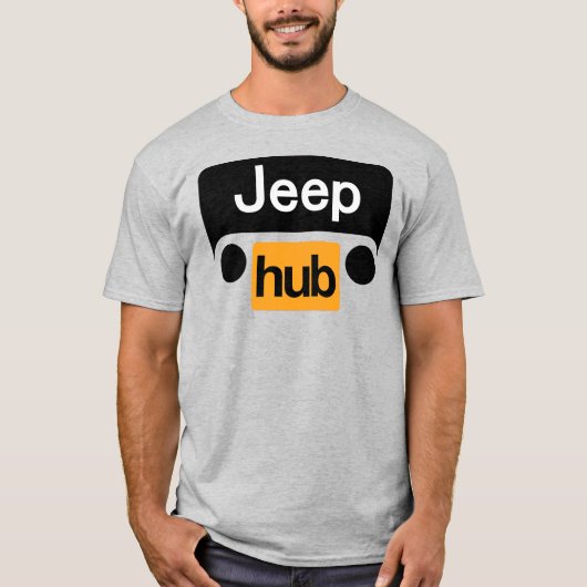 Jeep Hub T-Shirt Lustig Wrangler (Vorderseite)