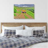Jeep Outdoor landschaftliche Bergwelt Leinwand (Insitu (Schlafzimmer))