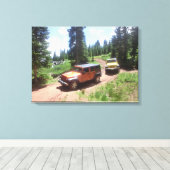 Jeep Rubicon Moutain Abenteuer Leinwand (Insitu (Holzboden))
