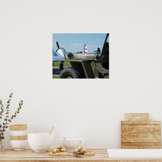 Jeep und Beechcraft Poster (Küche)