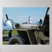 Jeep und Beechcraft Poster (Vorne)