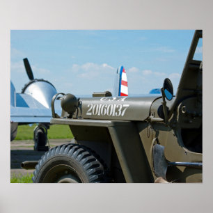 Jeep und Beechcraft Poster