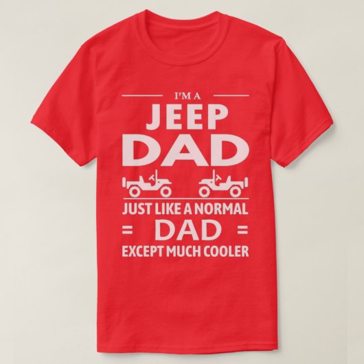 JeepDadOffroading4x4OffRoadGift T-Shirt (Design vorne)