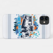 Jeepney Manila Vibes Blue Orange Case-Mate iPhone Hülle (Rückseite (Horizontal))