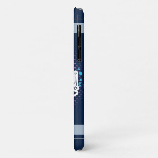 Jeepney Pinoy Vibes Blue Pink Case-Mate iPhone Hülle (Hinten/Links)