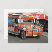 Jeepney Postkarte (Vorne/Hinten)