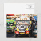 Jeepney Postkarte (Vorne/Hinten)