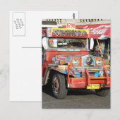 Jeepney Postkarte (Vorne/Hinten)
