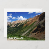 Jeeps auf dem Ophir Pass in Colorado Postkarte (Vorne/Hinten)