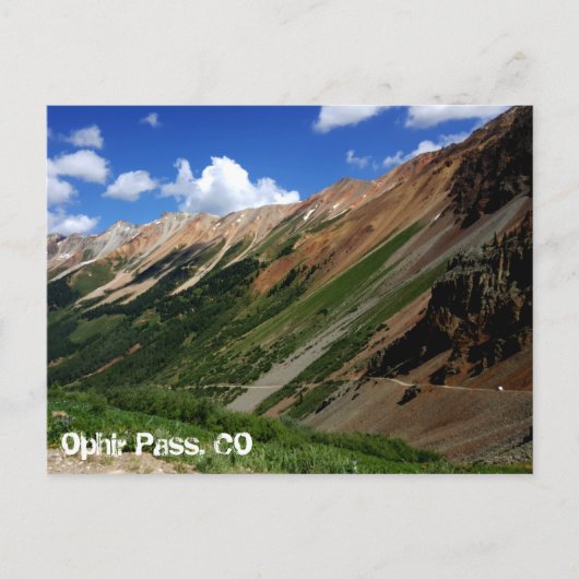 Jeeps auf dem Ophir Pass in Colorado Postkarte (Vorderseite)