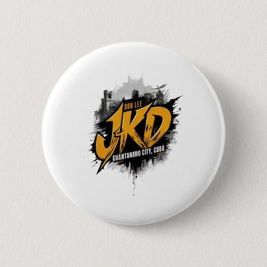 Jeet Kune Do Guantanamo City Kuba Button (Vorderseite)