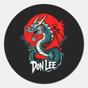 Jeet Kune do Jkd Mixed Martial Arts Lee Don's Runder Aufkleber