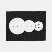 Jeezy Snowman - Hiphop Angry Snowman Jeezy Christm Fleecedecke (Vorderseite (Horizontal))