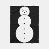 Jeezy Snowman - Hiphop Angry Snowman Jeezy Christm Fleecedecke (Vorderseite)