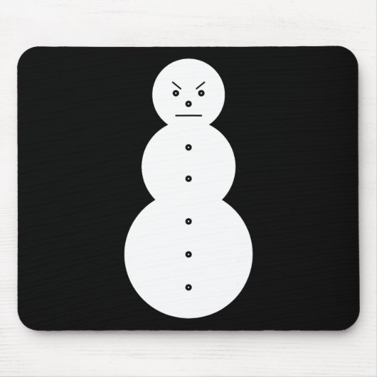 Jeezy Snowman - Hiphop Angry Snowman Jeezy Christm Mousepad (Vorne)