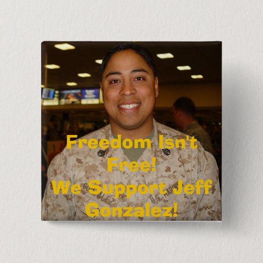 jeff2, Freiheit ist nicht frei! Wir stützen Jeff Button (Vorderseite)