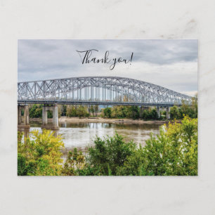 Jeff City Bridge Danke Postcard Postkarte